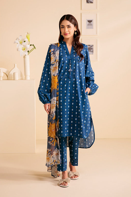 Picture of Cross Stitch - Daily Unstitched Edit 6 - Frosty Spring - Available at Raja Sahib