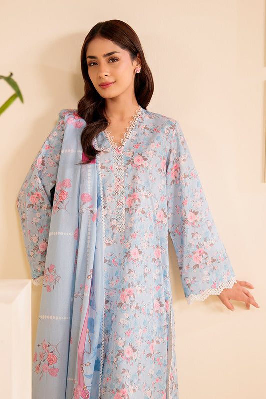 Picture of Cross Stitch - Daily Unstitched Edit 6 - Mystique Blue - Available at Raja Sahib