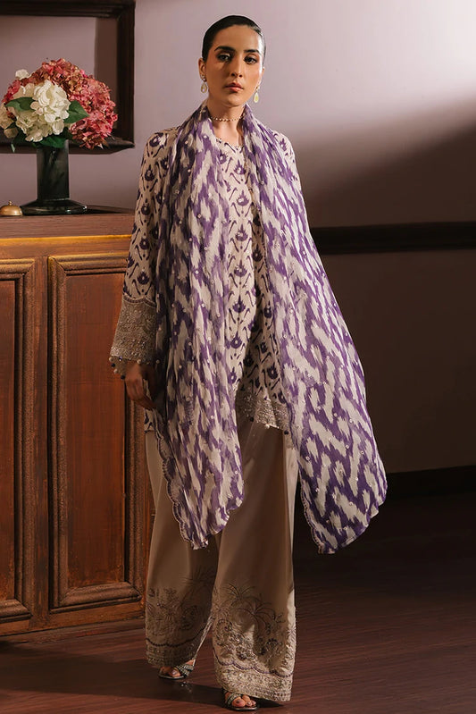 Picture of <!--gb-->Cross Stitch - Wedding Festive Unstitched Collection - Levender Luxe - Available at Raja Sahib