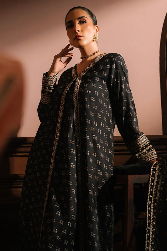 Picture of <!--fy-->Cross Stitch - Wedding Festive Unstitched Collection - Charcoal Reverie - Available at Raja Sahib