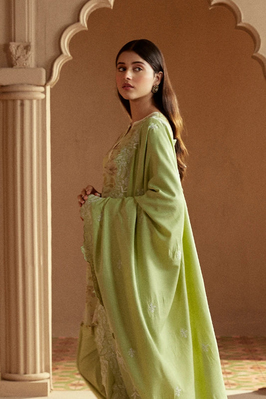 Picture of <!--fp-->Cross Stitch - Winter Unstitched Collection 2024 - Floral Charm - Available at Raja Sahib