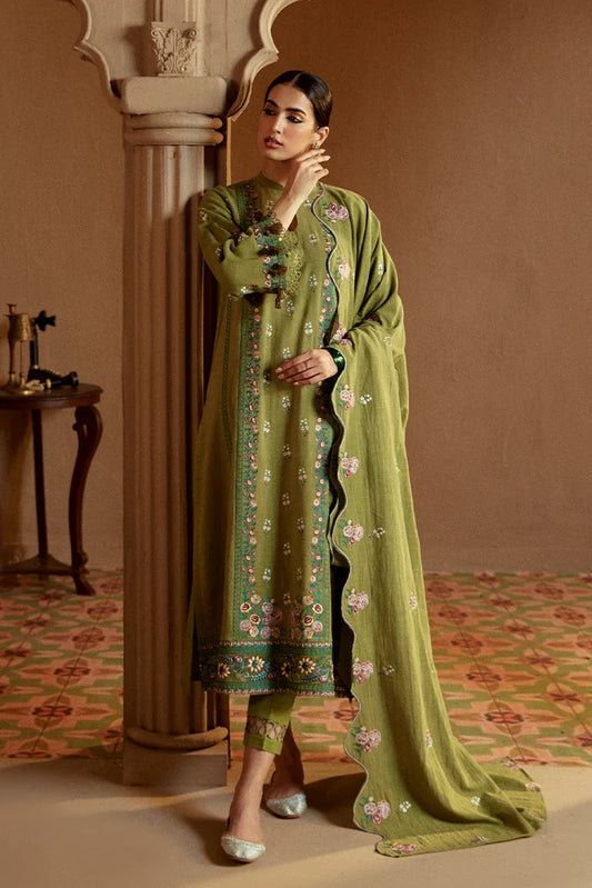 Picture of <!--fw-->Cross Stitch - Winter Unstitched Collection 2024 - Green Oasis - Available at Raja Sahib