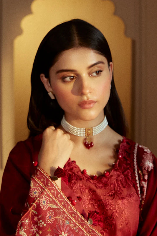 Picture of <!--ft-->Cross Stitch - Winter Unstitched Collection 2024 - Garnet Rime - Available at Raja Sahib