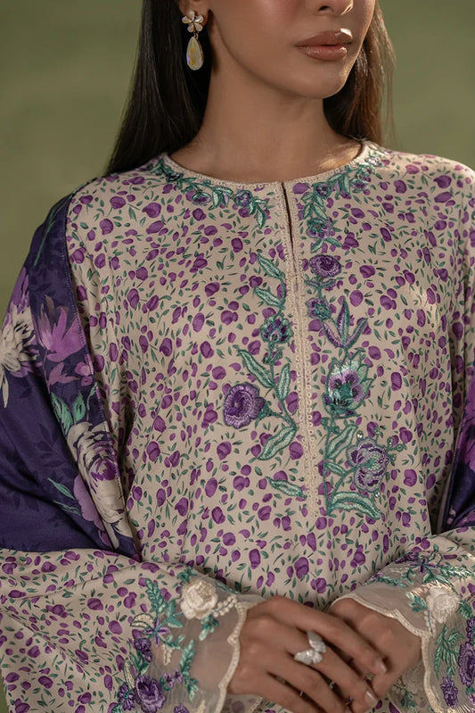 Picture of <!--dh-->Cross Stitch - Marina Unstitched Premium Collection - Lavender Frame - Available at Raja Sahib