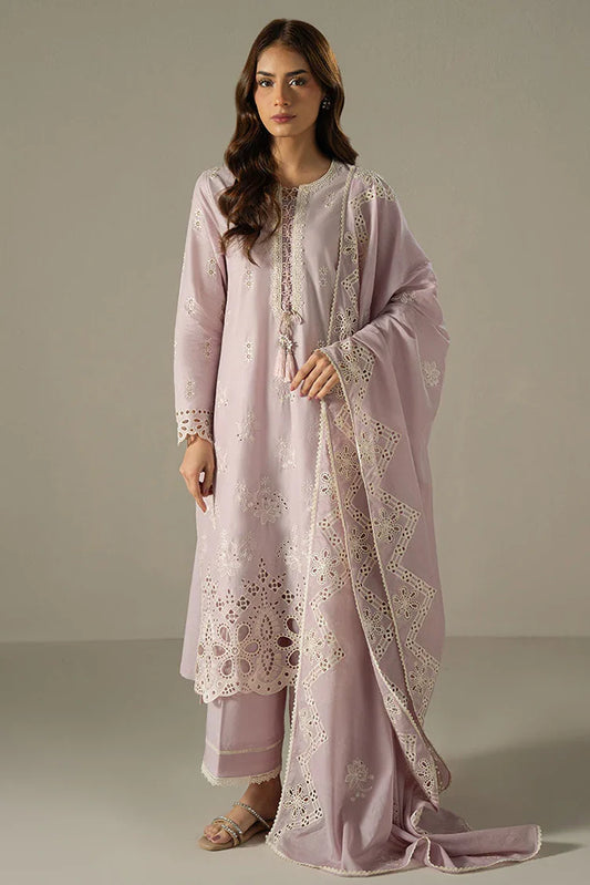 Picture of Cross Stitch - Chikankari Edit Vol 1 - Lilac Bloom - Available at Raja Sahib
