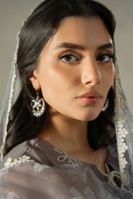 Picture of Cross Stitch - Chikankari Edit Vol 1 - Whisper Ash - Available at Raja Sahib