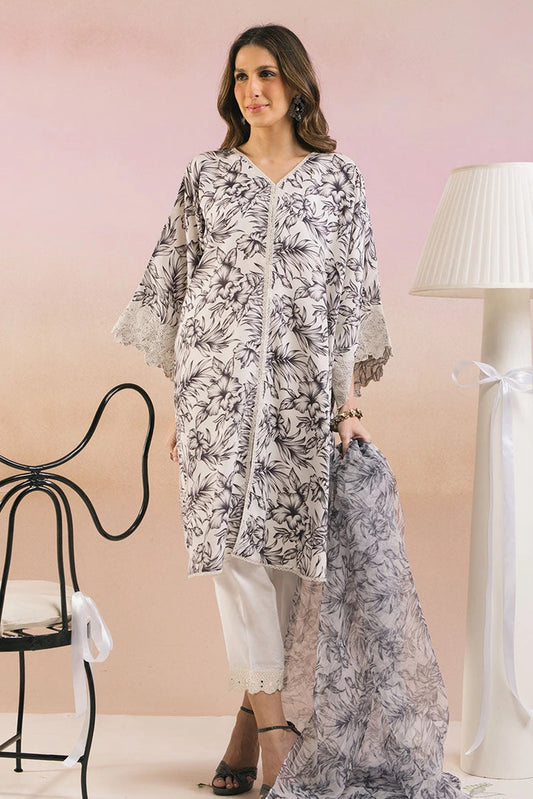 Cross Stitch - Smokey White - 2 Piece