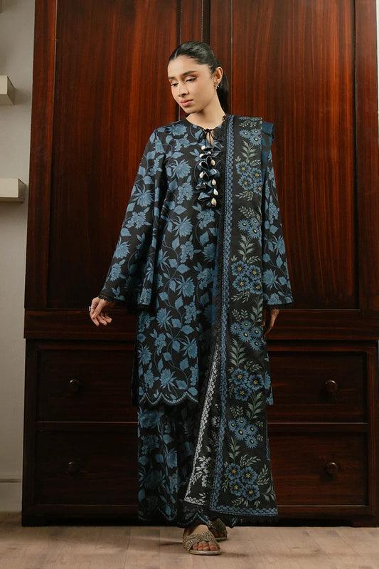 Picture of <!--ct-->Cross Stitch - Prints Daily Lawn Collection - Blue Wave - Available at Raja Sahib