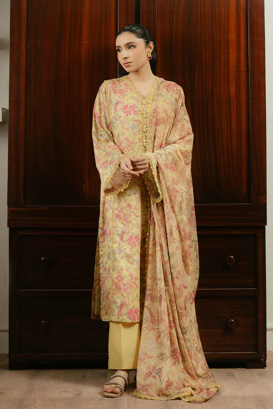 Picture of <!--cp-->Cross Stitch - Prints Daily Lawn Collection - Verdant Gloom - Available at Raja Sahib