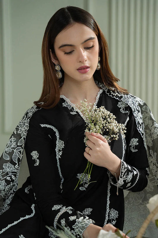 Picture of <!--ck-->Cross Stitch - Mahiri Unstitched Embroidered Collection - Raven Mesh - Available at Raja Sahib