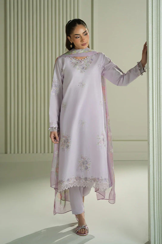 Picture of Cross Stitch - Mahiri Unstitched Embroidered Collection - Violet Veil - Available at Raja Sahib