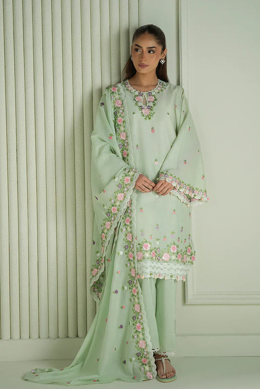 Picture of Cross Stitch - Mahiri Unstitched Embroidered Collection - Verdent Bloom - Available at Raja Sahib