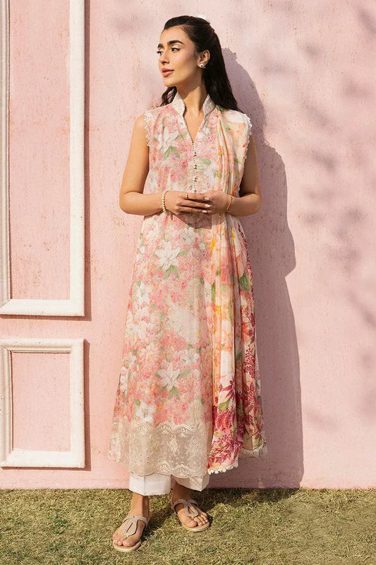 Picture of Cross Stitch - Unstitched Lawn Collection - Almond Pink - Available at Raja Sahib