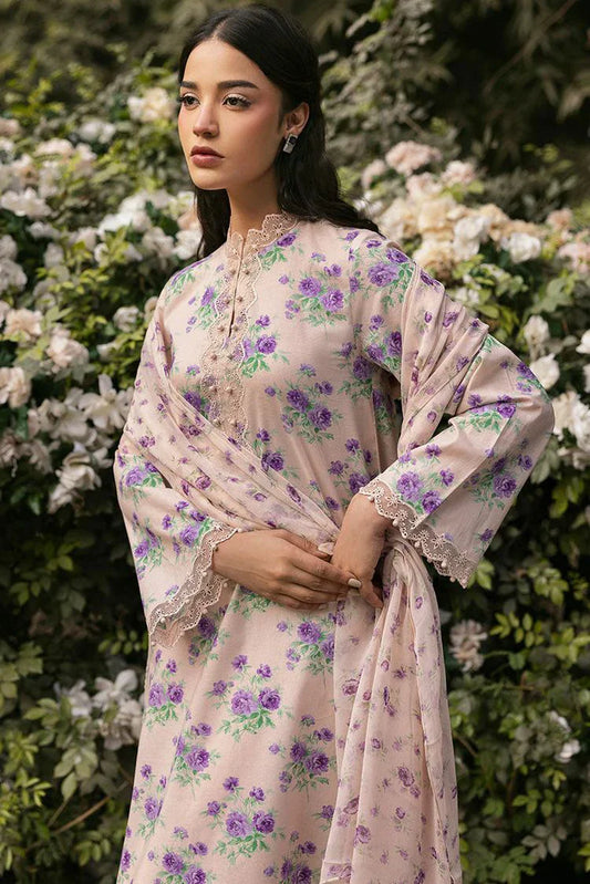 Picture of Cross Stitch - Unstitched Lawn Collection - Rosy Affair - Available at Raja Sahib