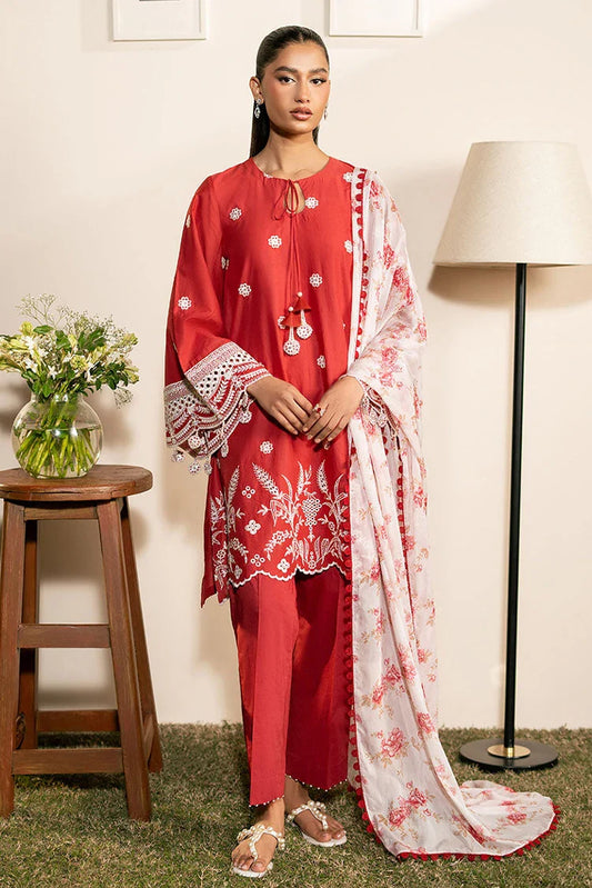 Picture of Cross Stitch - Mahiri Unstitched Embroidered Collection Vol 2 - Scarlet Garden - Available at Raja Sahib