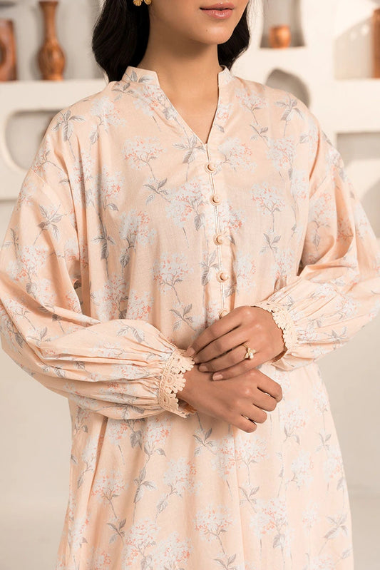 Picture of Cross Stitch - Peach Glow - 2 Piece - Available at Raja Sahib