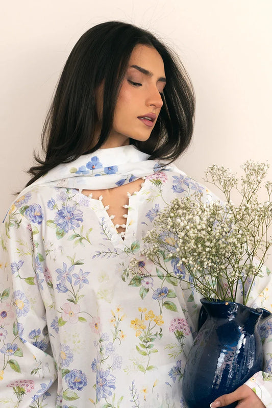 Picture of Cross Stitch - Prints Daily Lawn Collection Vol 2 - Orchid Flare - Available at Raja Sahib