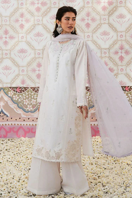 Picture of Cross Stitch - Unstitched Eid Lawn Collection - Ivory Whisper - Available at Raja Sahib