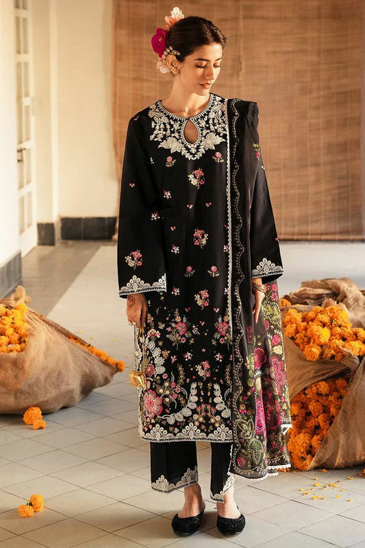 Picture of Cross Stitch - Unstitched Eid Lawn Collection - Vintage Rose - Available at Raja Sahib