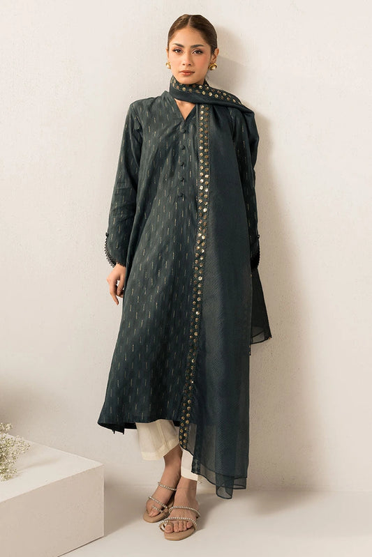 Cross Stitch - Smoke Green - 2 Piece