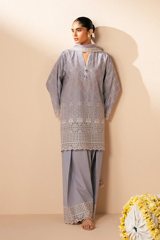 Picture of <!--bd-->Cross Stitch - Chikankari Edit Vol 3 - Lavender Aura - Available at Raja Sahib