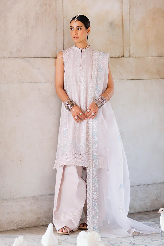 Picture of Cross Stitch - Unstitched Eid Lawn - Hushed Mauve - Available at Raja Sahib