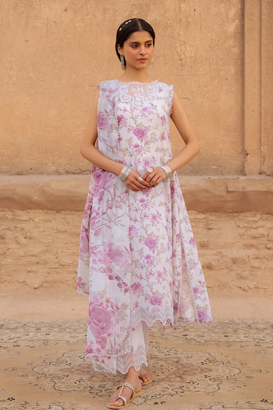 Picture of <!--an-->Cross Stitch - Unstitched Eid Lawn - Lilac Hint - Available at Raja Sahib