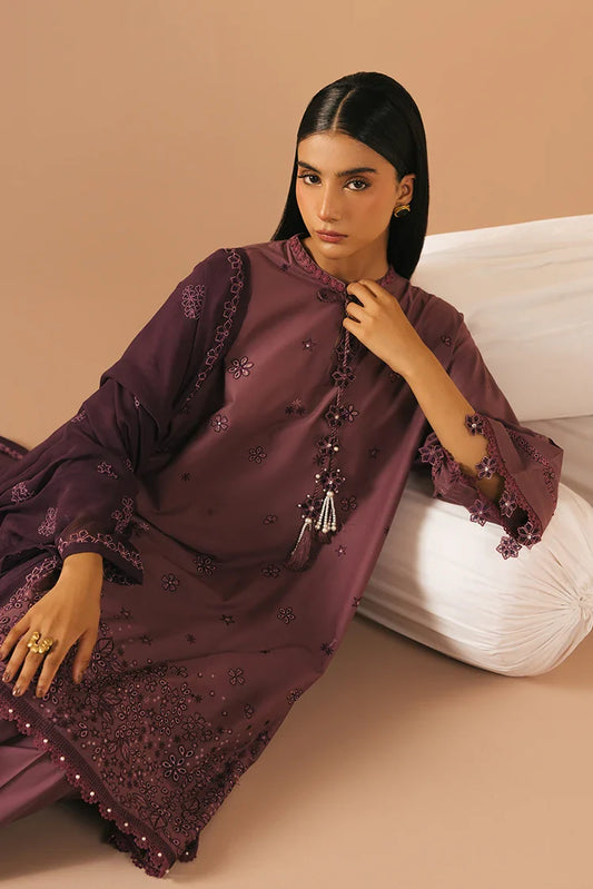Picture of <!--x-->Cross Stitch - Mahiri Unstitched Embroidered Collection Vol 4 - Grape Amethyst - Available at Raja Sahib