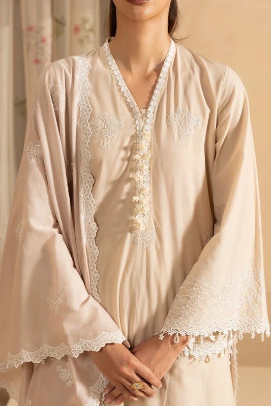 Picture of <!--e-->Cross Stitch - Mahiri Unstitched Embroidered Collection Vol 5 - Moonlit Beige - Available at Raja Sahib