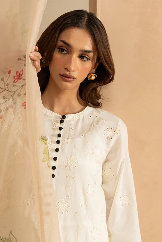 Picture of <!--b-->Cross Stitch - Mahiri Unstitched Embroidered Collection Vol 5 - Muted Pearl - Available at Raja Sahib