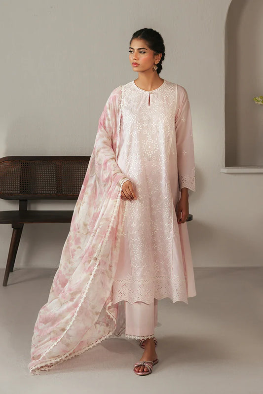 Picture of Cross Stitch - Chikankari Edit Vol 4 - Lilac Rose - Available at Raja Sahib