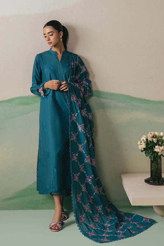 Picture of Cross Stitch - Embroidered Lawn Edit Vol 1 - Ocean Depths - Available at Raja Sahib