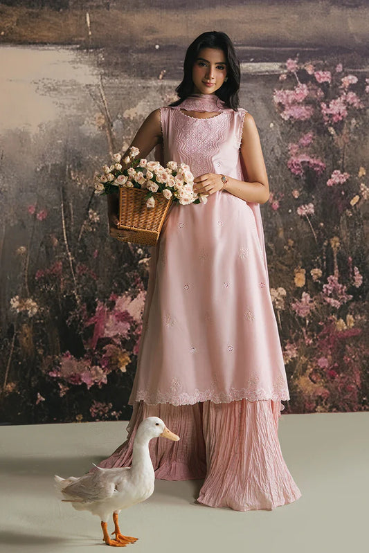 Picture of Cross Stitch - Embroidered Lawn Edit Vol 1 - Pink Blossom - Available at Raja Sahib