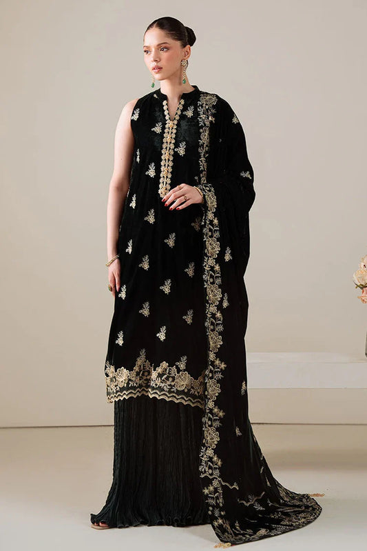 Picture of Cross Stitch - 3 PC Velvet Embroidered Suit - Verdant Spell - Available at Raja Sahib