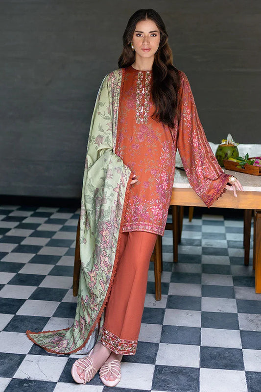 Picture of Cross Stitch - Premium Unstitched Cotton Satin - Autumn Glaze - Available at Raja Sahib