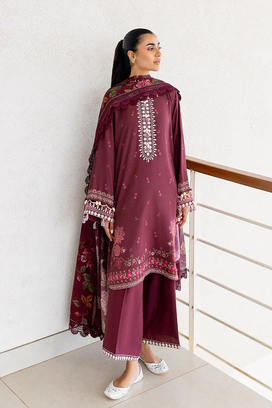 Picture of Cross Stitch - Premium Unstitched Cotton Satin - Floral Muse - Available at Raja Sahib