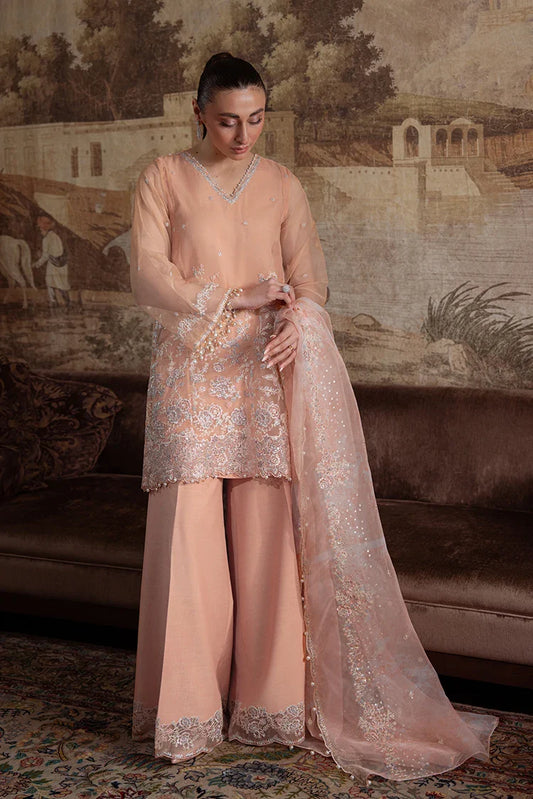 Picture of Cross Stitch - Unstitched Wedding Collection - Coral Bloom - Available at Raja Sahib