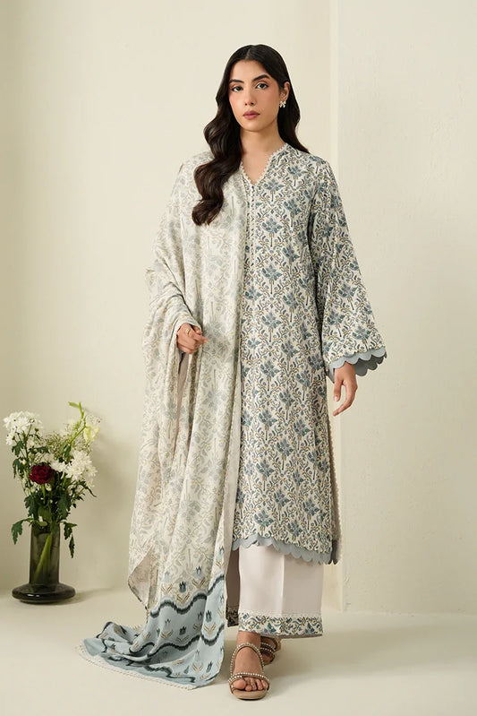 Picture of Cross Stitch - Daily Linen Edit Vol 1 - 3 Piece - Coconut Haze - Available at Raja Sahib