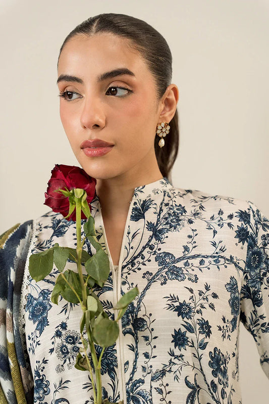 Picture of Cross Stitch - Daily Khaddar Edit - 3 Piece - Beige Verve - Available at Raja Sahib