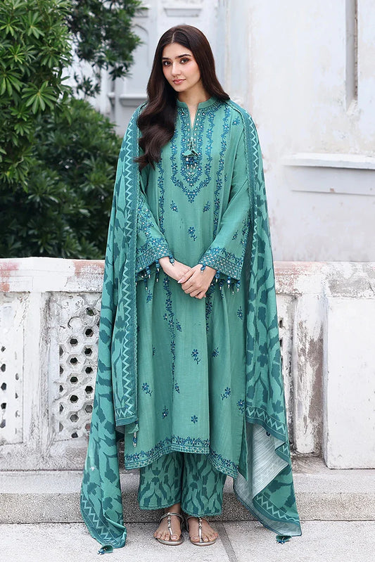 Picture of Cross Stitch - Unstitched Winter Collection - Fleur Whisper - Available at Raja Sahib