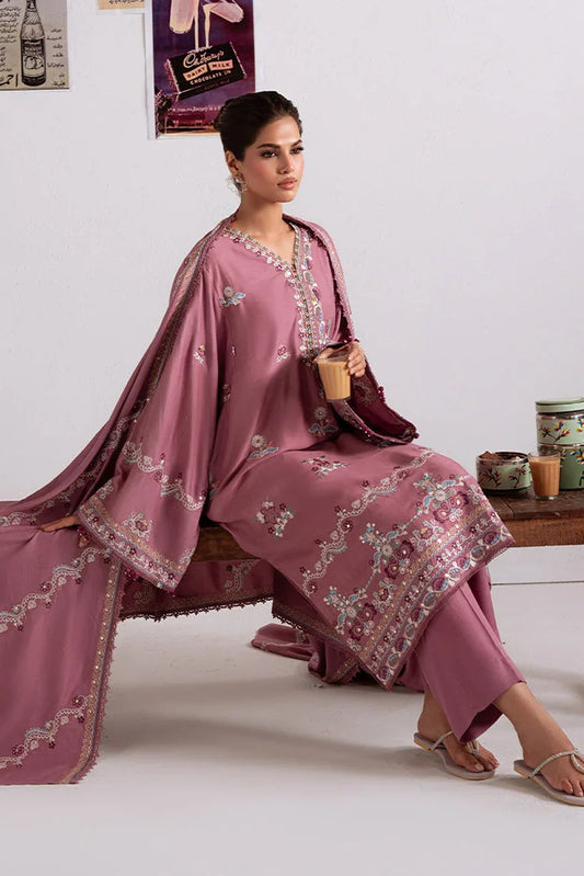Picture of Cross Stitch - Unstitched Winter Collection - Petal Dust - Available at Raja Sahib