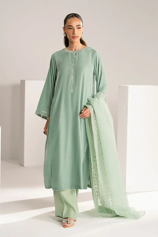 Picture of Cross Stitch - Exclusive Pret - Mint Veil - 2 Piece - Shirt & Dupatta - Available at Raja Sahib