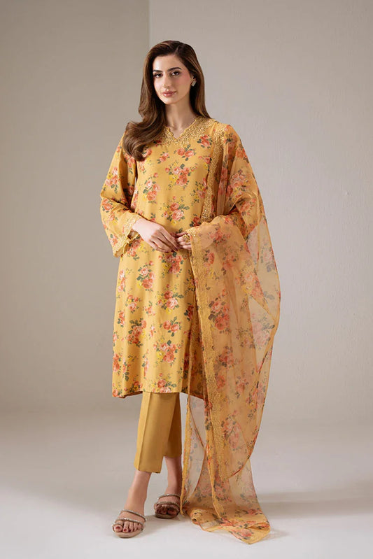Picture of Cross Stitch - Exclusive Pret - Canary Charm - 2 Piece - Shirt & Dupatta - Available at Raja Sahib