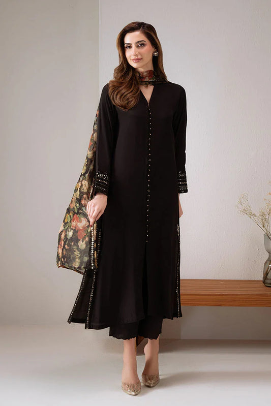 Picture of Cross Stitch - Exclusive Pret - Dark Elegance - 2 Piece - Shirt & Dupatta - Available at Raja Sahib