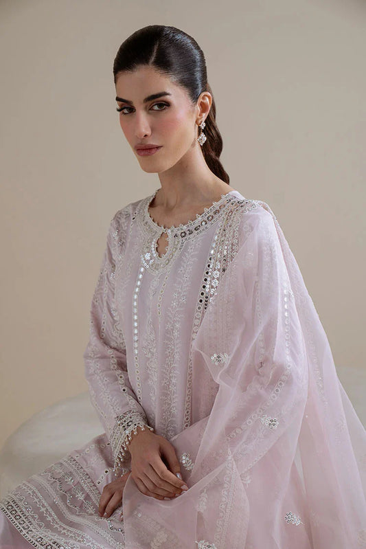 Picture of Cross Stitch - Unstitched Chiffon Edit Vol 1 - Blush Aura - Available at Raja Sahib