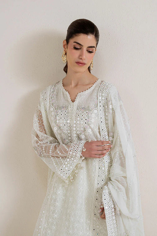 Picture of Cross Stitch - Unstitched Chiffon Edit Vol 1 - Pearl Mirage - Available at Raja Sahib
