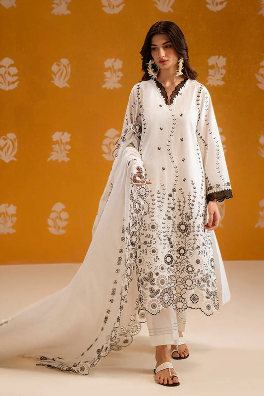 Picture of Cross Stitch - Chikankari Unstitched Collection - Pristine Noir - Available at Raja Sahib