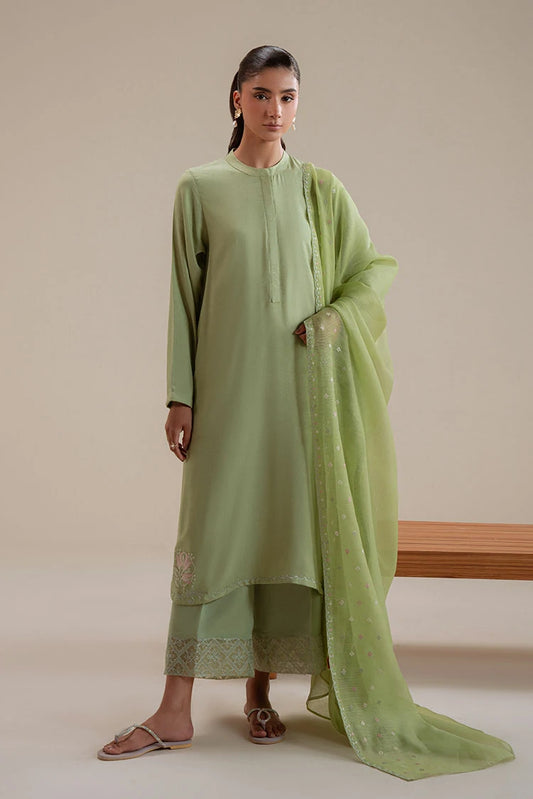 Picture of Cross Stitch - Palm Tree - 3 Piece - Shirt, Trouser & Dupatta - Available at Raja Sahib