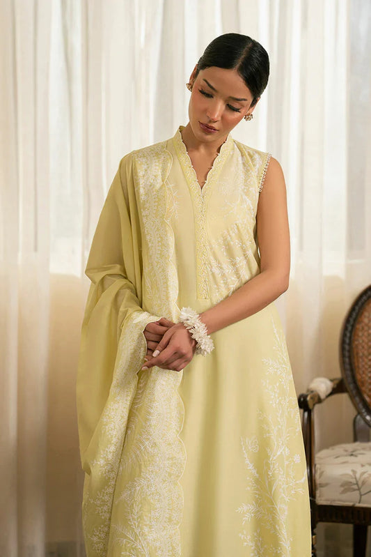 Picture of Cross Stitch - Embroidered Lawn Edit Vol 1 - Mellow Green - Available at Raja Sahib