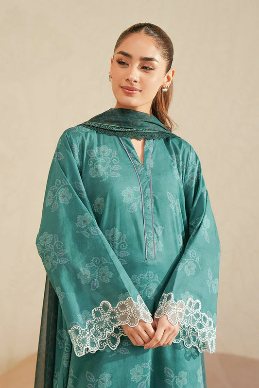 Picture of Cross Stitch - Daily Unstitched Lawn - Forest Dew - Available at Raja Sahib